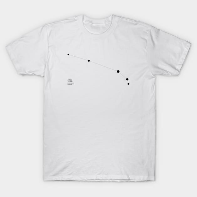 Aries Zodiac Constellation T-Shirt by Constellations